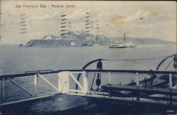 San Francisco Bay, Alcatraz Island Postcard