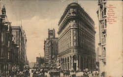 Montgomery Street. North from Market Before the Fire Postcard