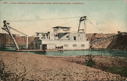 Gold Dredging on the Feather River Marysville, CA Postcard Postcard Postcard