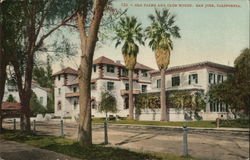 Old Palms and Club House San Jose, CA Postcard Postcard Postcard