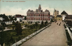 City Hall San Jose, CA Postcard Postcard Postcard