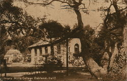 Library Mills College Postcard