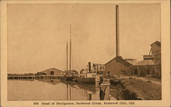 Head of Navigation, Redwood Creek Redwood City, CA Postcard Postcard Postcard