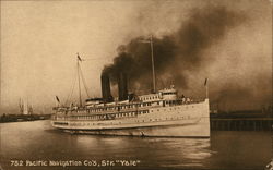 Pacific Navigation Co's, Str. "Yale" Postcard