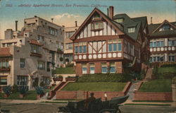 Artistic Apartment Houses San Francisco, CA Postcard Postcard Postcard