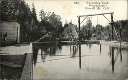 Swimming Tank, Woodworth's, Howell Mountain Postcard