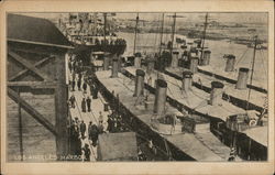 Los Angeles Harbor California Postcard Postcard Postcard