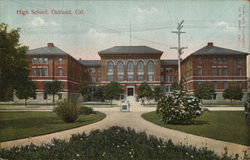 High School Oakland, CA Postcard Postcard Postcard