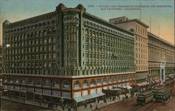 Pacific and Commercial Buildings and Emporium Postcard