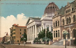 Hall of Records, Court House and St. James Hotel Postcard