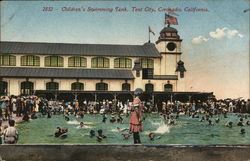 Children's Swimming Tank, Tent City Coronado, CA Postcard Postcard Postcard