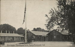 Division Headquarters, Camp Fremont Postcard