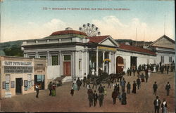 Entrance to Sutro Baths Postcard