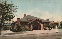 Key Route Depot, Piedmont Postcard