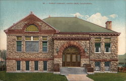 Public Library Santa Cruz, CA Postcard Postcard Postcard