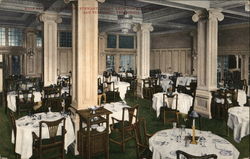 Main Dining Room, Hotel Stewart Postcard