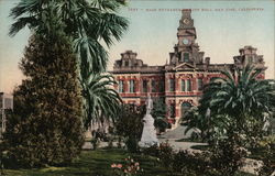 Main Entrance to City Hall Postcard