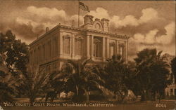 Yolo County Court House Postcard