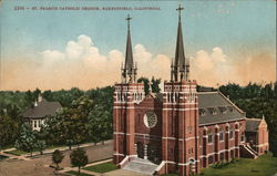 St. Francis Catholic Church Bakersfield, CA Postcard Postcard Postcard