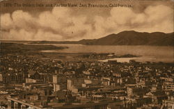 The Golden Gate and Harbor View Postcard