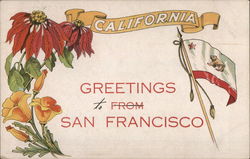 Greetings From San Francisco, California Postcard