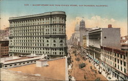 Market Street East From Powell Street Postcard