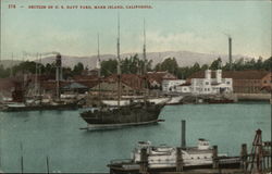 Section of U.S. Navy Yard Postcard