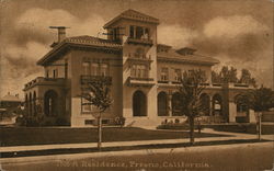 A Residence, Fresno, California Postcard Postcard Postcard