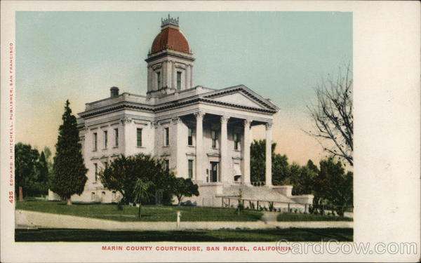 Marin County Courthouse San Rafael CA Postcard   Card00150 Fr 