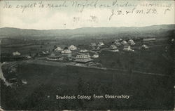 Braddock Colony from Observatory Postcard