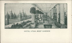 Hotel Utah, Roof Garden Postcard