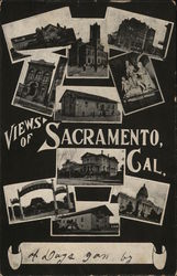 Views of Sacramento, Cal. California Postcard Postcard Postcard