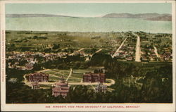 Birdseye View from University of California Berkeley, CA Postcard Postcard Postcard