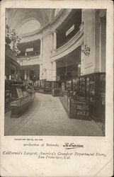 Section of Rotunda, The Emporium, California's Largest, America's Greatest Department Store San Francisco, CA Postcard Postcard Postcard