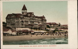 Hotel Arcadia and Beach Santa Monica, CA Postcard Postcard Postcard