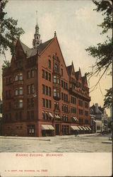 Masonic Building Postcard