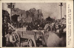 Ruins of the Court House and City Jail, Earthquake and Fire, April 18, 1906 Postcard