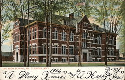 The High School Mount Clemens, MI Postcard Postcard Postcard