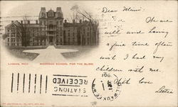 Michigan School for the Blind Postcard