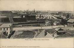 Partial View of Stock Yards Postcard