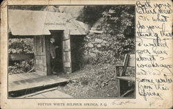 Potton White Sulphur Springs Postcard