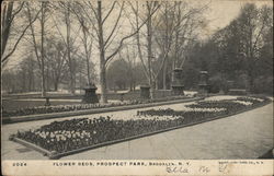 Flower Beds at Prospect Park Postcard