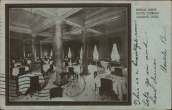 Dining Room, Hotel Downey Postcard