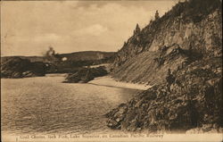 Coal Chutes, Jack Fish, Lake Superior on Canadian Pacific Railway Postcard