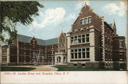 St. Luckes Home and Hospital Postcard