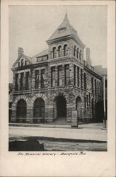 The Memorial Library Postcard