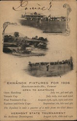 Ekwanok Country Club Schedule Manchester, VT Postcard Postcard Postcard