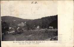 View from West End Park Boonton, NJ Postcard Postcard Postcard