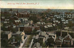 Bird's Eye View New Brunswick, NJ Postcard Postcard Postcard