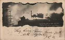 Sioux City Fire of Dec. 23, 1909 Iowa Postcard Postcard Postcard